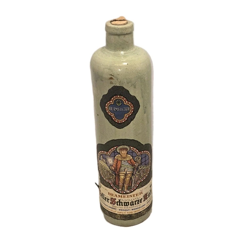 Beam‎ Meister Delft Schwarz Katz Stoneware Bottle 1960s 70s Vintage EUC 🍶